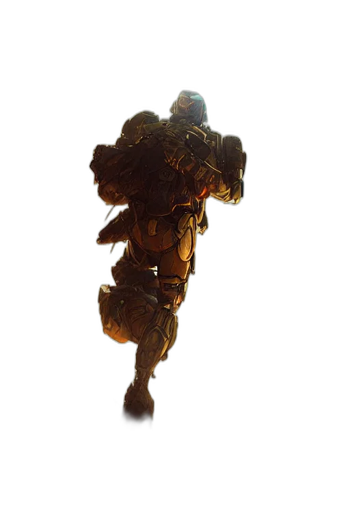 robot, staff, weapon, creature transparent PNG cut-out