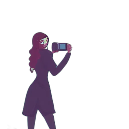 dress, staff, face, weapon transparent PNG cut-out