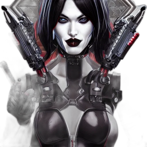 weapon, comic book art, concept art, cyberpunk transparent PNG cut-out