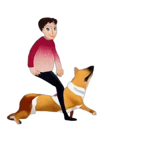 animal, creature, jacket, staff transparent PNG cut-out