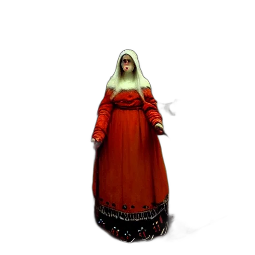 dress, staff, 3d render, concept art transparent PNG cut-out