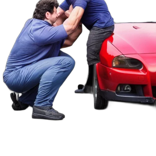 car, shoes, weapon, face transparent PNG cut-out