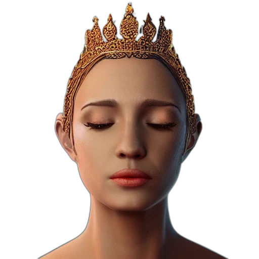 crown, face, mask, jewelry transparent PNG cut-out