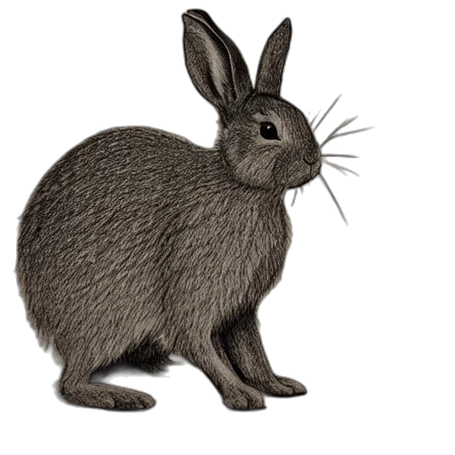animal, creature, hair, photorealistic transparent PNG cut-out