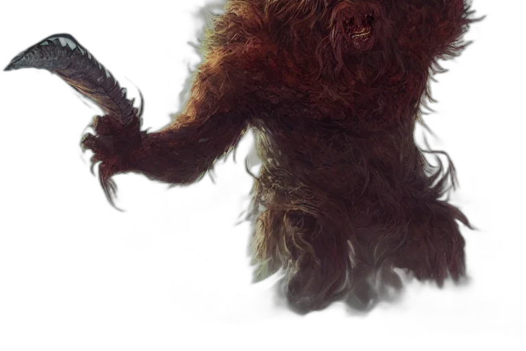 creature, hair, animal, staff transparent PNG cut-out