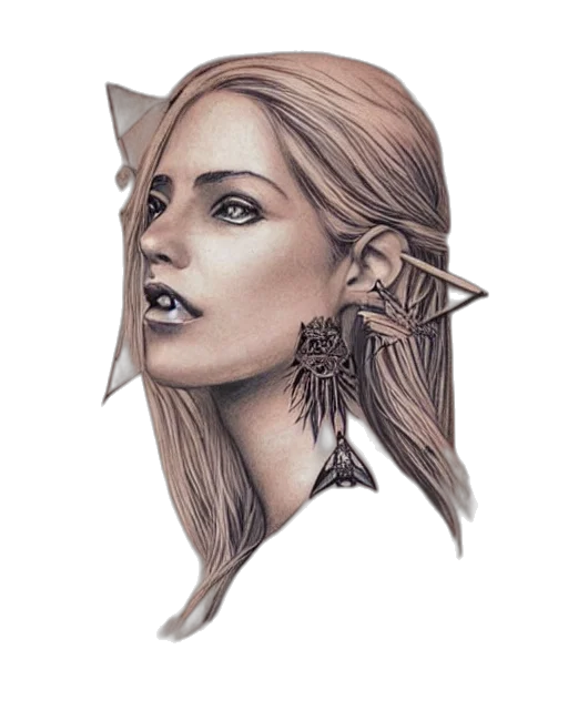 face, staff, jewelry, mask transparent PNG cut-out