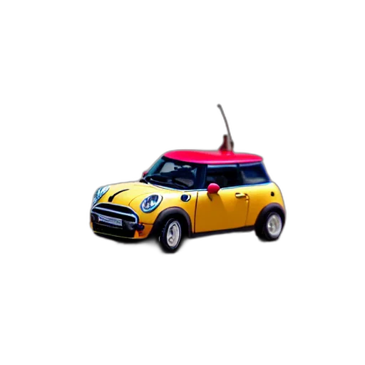 car, robot, 3d render, photorealistic transparent PNG cut-out
