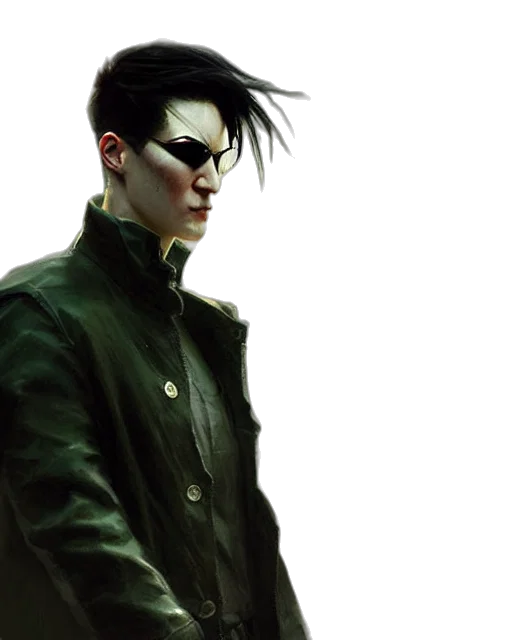 jacket, cyberpunk, comic book art, concept art transparent PNG cut-out
