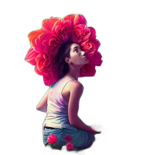 flower, crown, hair, hat transparent PNG cut-out