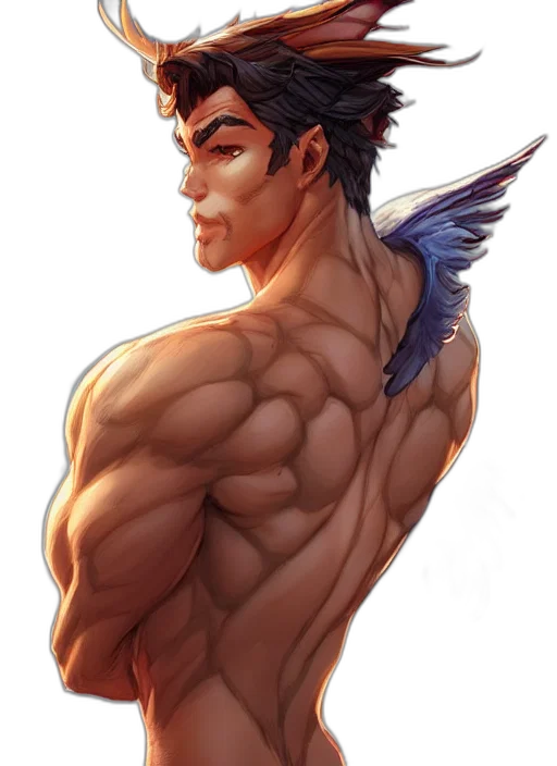 fantasy art, comic book art, concept art, photorealistic transparent PNG cut-out