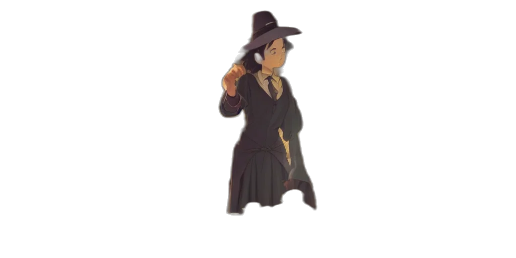 staff, hat, dress, jacket transparent PNG cut-out