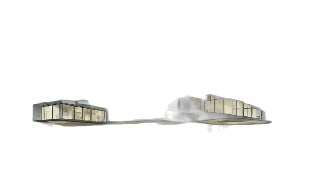 building, 3d render, concept art, photorealistic transparent PNG cut-out