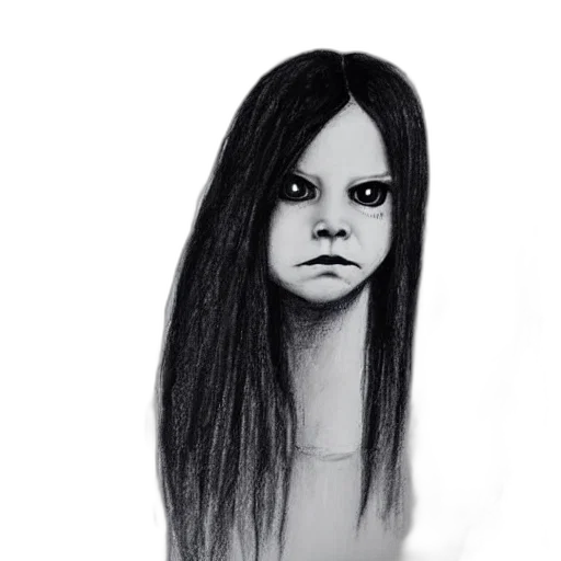 face, hair, mask, creature transparent PNG cut-out