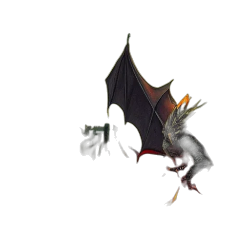 dragon, animal, creature, staff transparent PNG cut-out