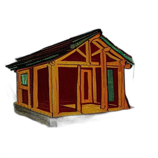 building, furniture, 3d render, concept art transparent PNG cut-out