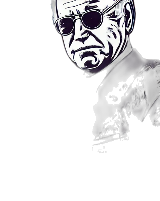 face, mask, comic book art, photorealistic transparent PNG cut-out