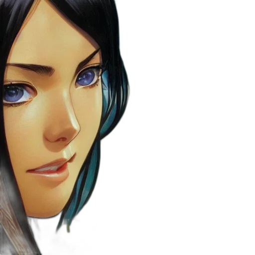 face, photorealistic, concept art, fantasy art transparent PNG cut-out