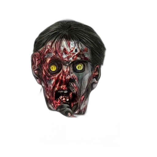 mask, face, creature, 3d render transparent PNG cut-out