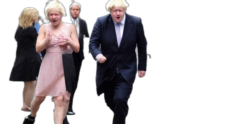 creature, boris, johnson, wearing transparent PNG cut-out