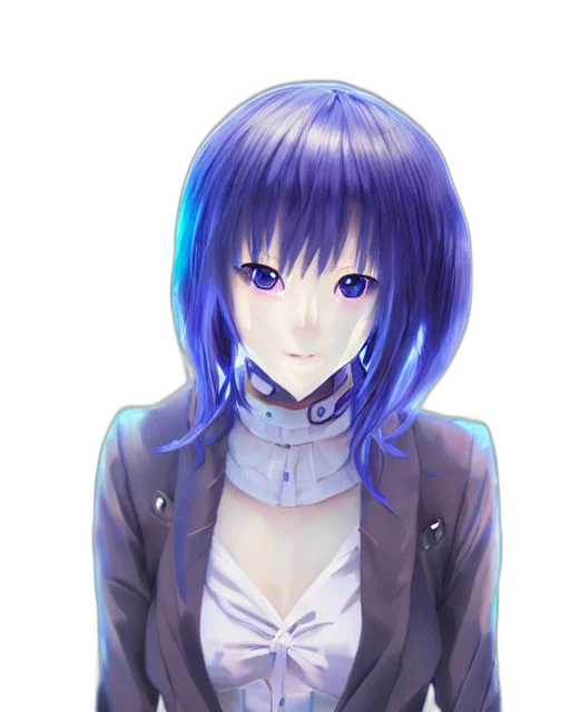 face, staff, robot, jacket transparent PNG cut-out