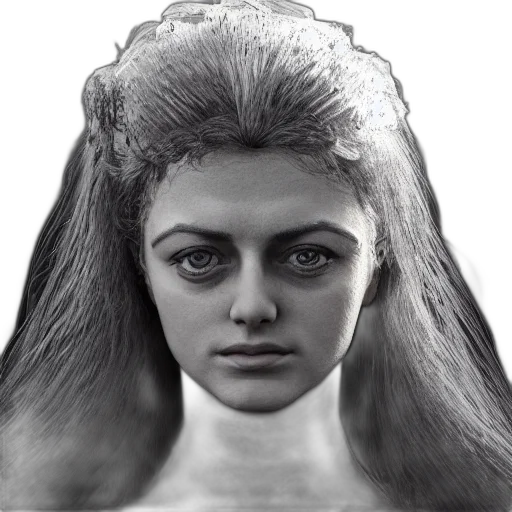 crown, face, hair, mask transparent PNG cut-out