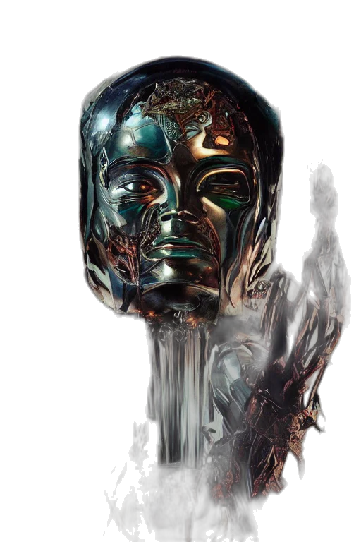 mask, face, robot, crown transparent PNG cut-out