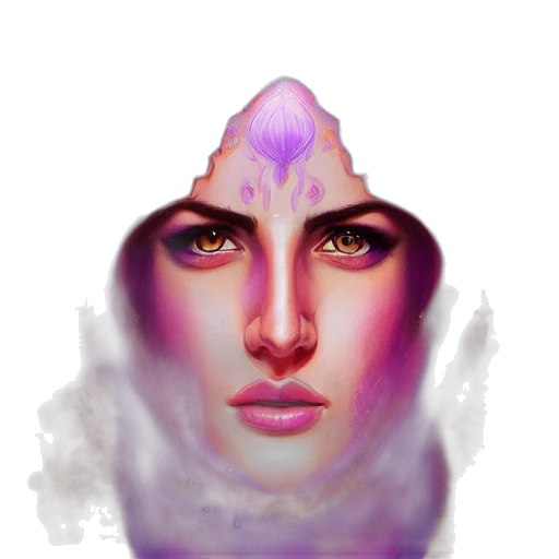 face, crown, mask, creature transparent PNG cut-out