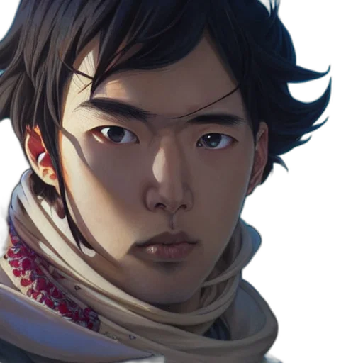 face, staff, concept art, fantasy art transparent PNG cut-out