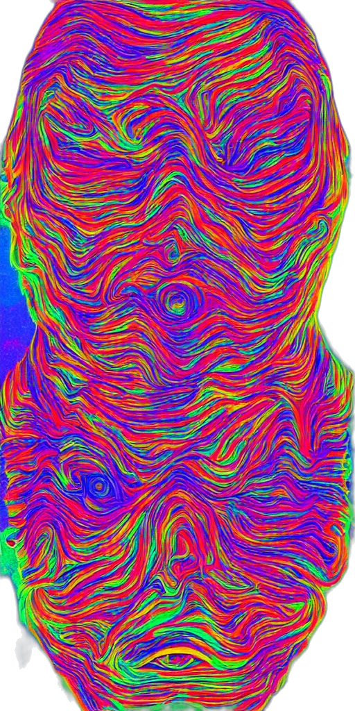 face, mask, hair, creature transparent PNG cut-out