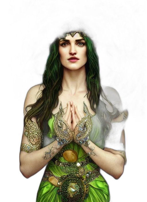 jewelry, dress, fantasy art, concept art transparent PNG cut-out