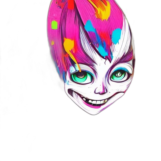 mask, face, creature, crown transparent PNG cut-out