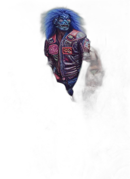 jacket, mask, face, creature transparent PNG cut-out