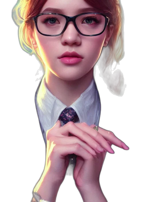 staff, face, jewelry, jacket transparent PNG cut-out