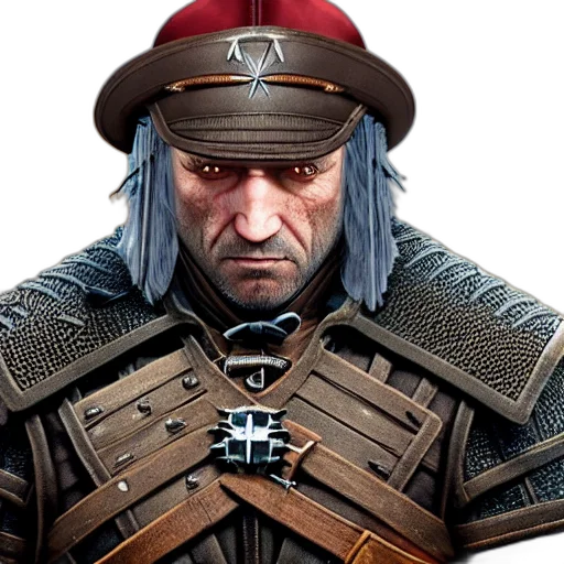 face, hat, sword, staff transparent PNG cut-out