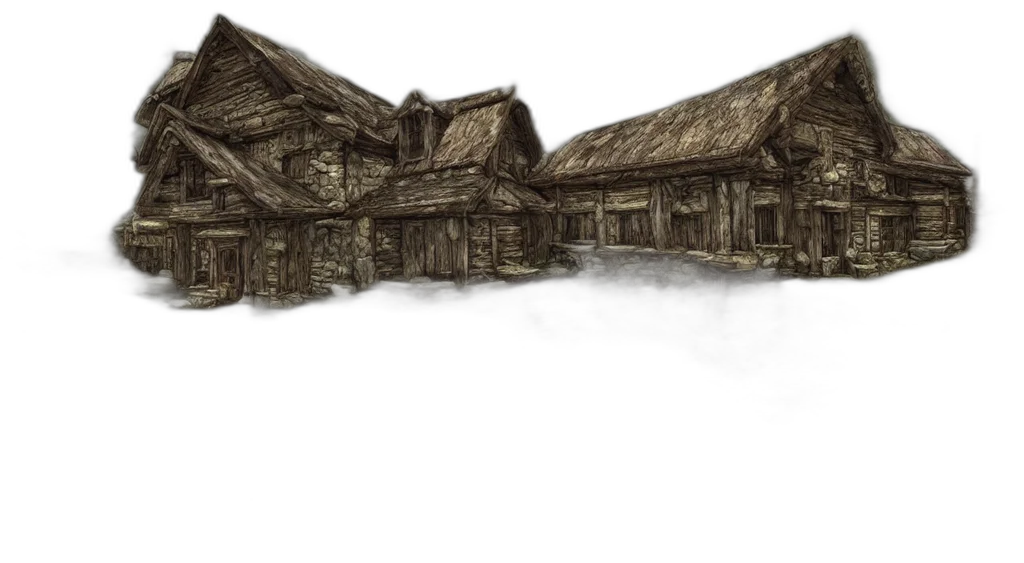 building, concept art, 3d render, fantasy art transparent PNG cut-out