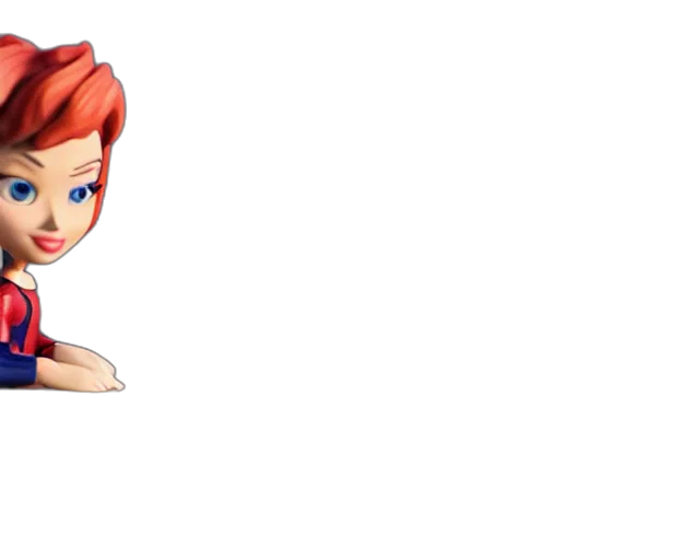 crown, staff, cartoon, 3d render transparent PNG cut-out