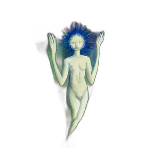 creature, jewelry, staff, hair transparent PNG cut-out