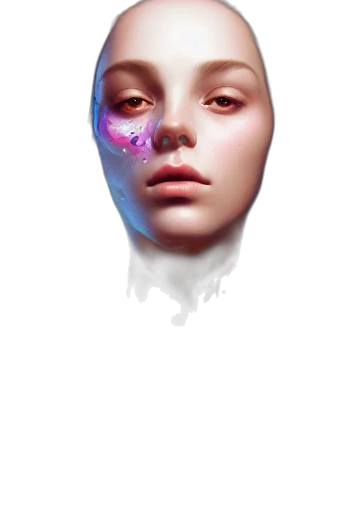 face, mask, robot, creature transparent PNG cut-out
