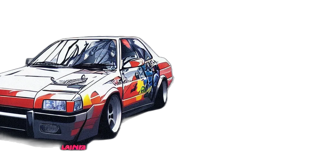 car, photorealistic, concept art, watercolor transparent PNG cut-out