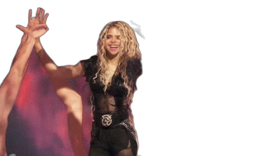 singer, shakira, god, creating transparent PNG cut-out