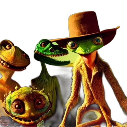 hat, staff, animal, concept art transparent PNG cut-out