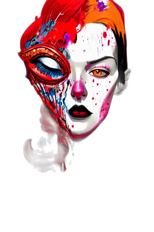 mask, face, creature, concept art transparent PNG cut-out
