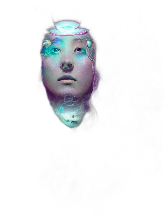 robot, face, mask, crown transparent PNG cut-out