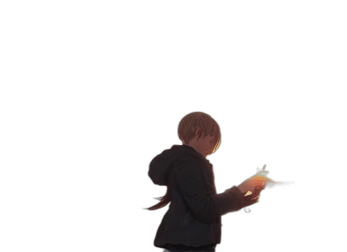staff, jacket, weapon, creature transparent PNG cut-out
