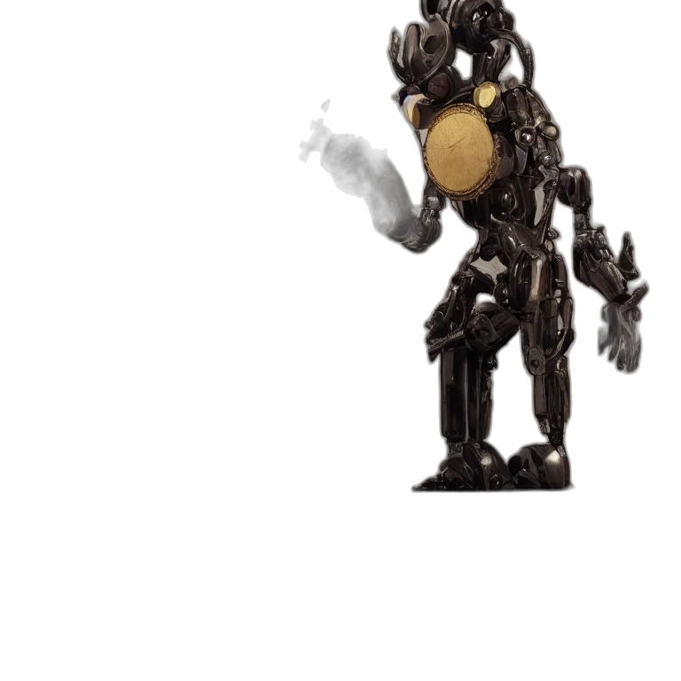 robot, weapon, staff, creature transparent PNG cut-out