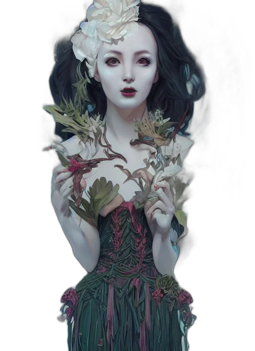 dress, mask, crown, face transparent PNG cut-out