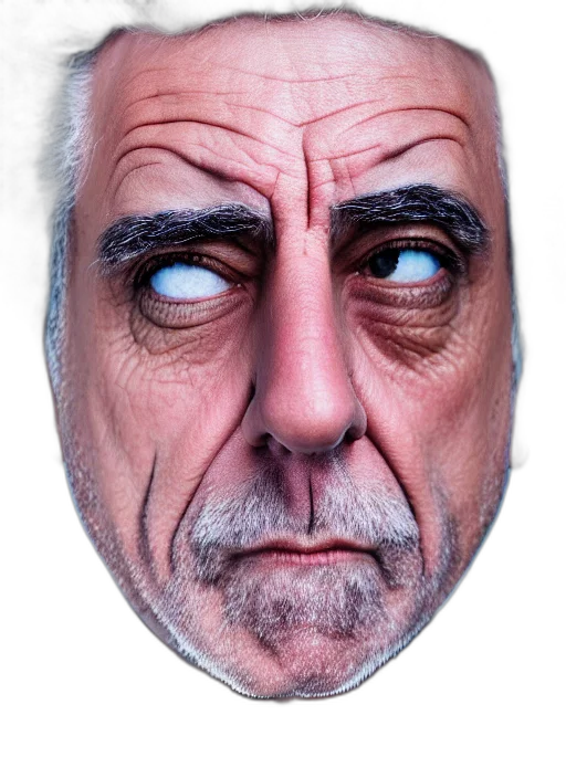 face, mask, staff, creature transparent PNG cut-out