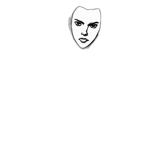 face, mask, creature, hair transparent PNG cut-out