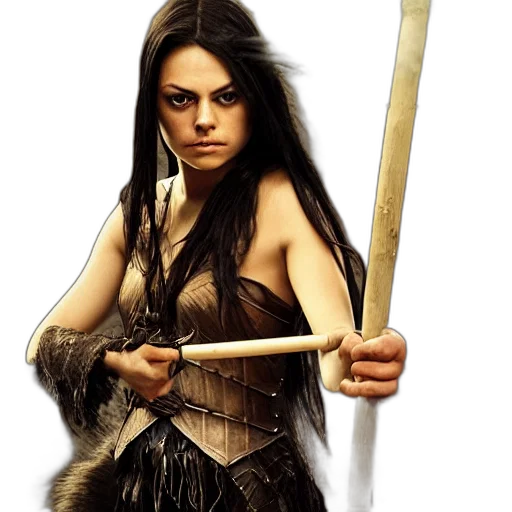 staff, sword, weapon, fantasy art transparent PNG cut-out