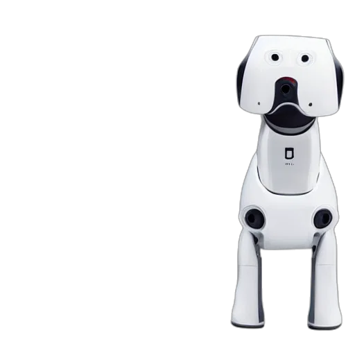 robot, 3d render, apple, idog transparent PNG cut-out